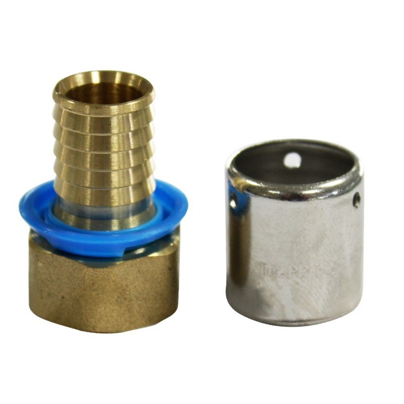 Raccord droit fixe femelle 20x1-2