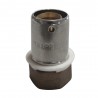 Raccord à sertir droit fixe femelle 16mm 1-2 en laiton pour tube PER
