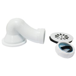 Bonde siphoide en S pour receveur d 40