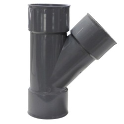 Culotte en PVC femelle-femelle 45° 50mm