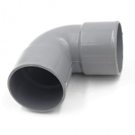Coude PVC pression 87° femelle femelle 63 mm