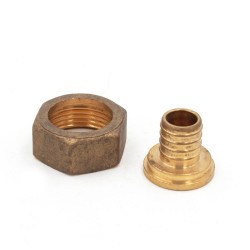 Raccord droit avec écrou tournant femelle 12mm 1-2