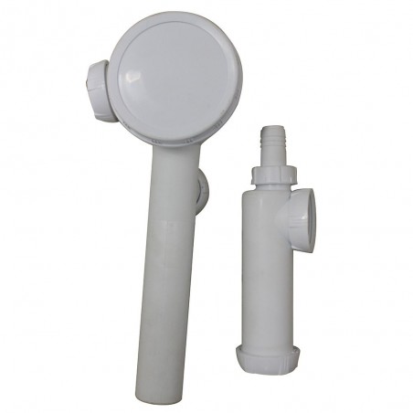 Siphon espace evier 2 bacs extra lat TM200040