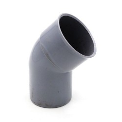 Coude en PVC 45° mâle femelle Ø40mm