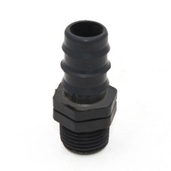 Raccord droit plastique mâle d20 1-2