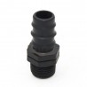 Raccord droit plastique mâle d20 1-2