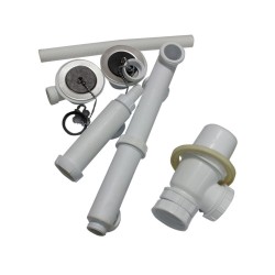 Bonde siphoide evier 2 ba+tp ref:3229*