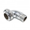 Coude écrou tournant chrome 20x27