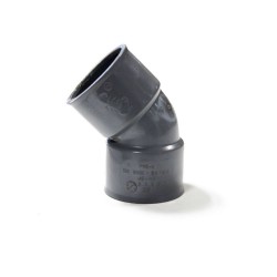 Coude 45° en PVC femelle-femelle Ø40mm