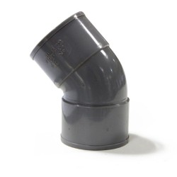 Coude en PVC 45° femelle-femelle Ø100 mm