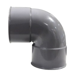 Coude pvc 87° femelle femelle 100