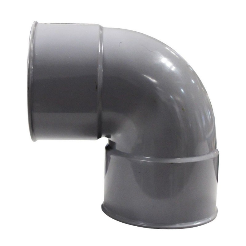 Coude pvc 87° femelle femelle 100