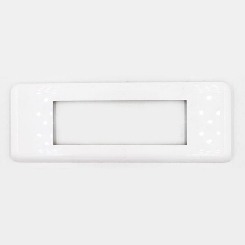 Plaque programme mosaic pour6 modules blanc