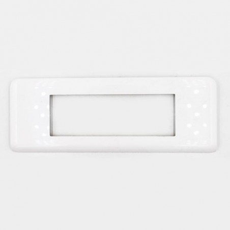 Plaque programme mosaic pour6 modules blanc