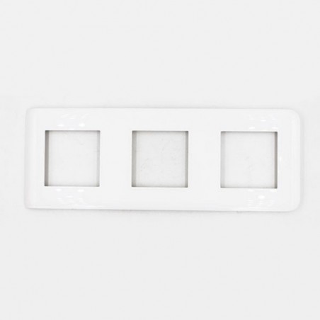 Plaque programme mosaic 3x2 modules blanc