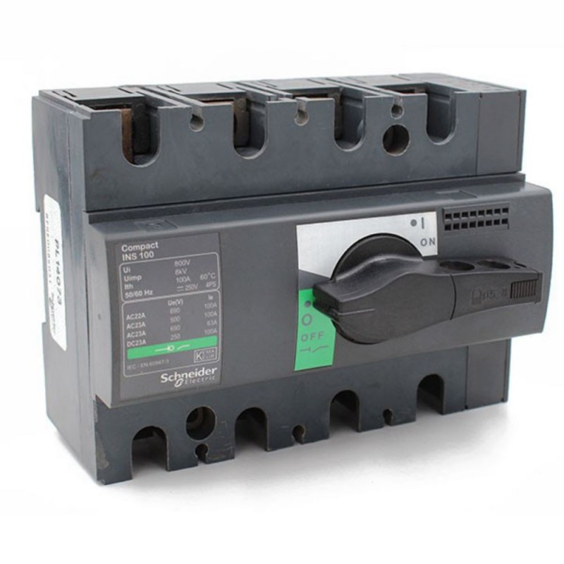 Interrupteur Sectionneur Interpact INS100 4P 100A