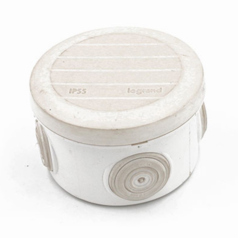 Boite de dérivation ronde d.70-h.45 BLANC*