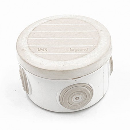 Boite de dérivation ronde d.70-h.45 BLANC*