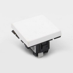 Poussoir programme mosaic 2modules BL