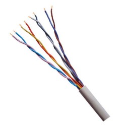 Cable téléphone 2P 5-10 gris SYTL*