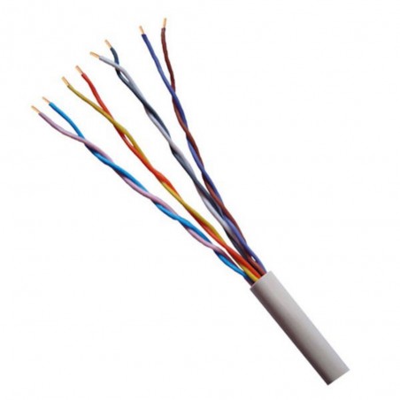 Cable téléphone 2P 5-10 gris SYTL*
