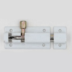 Verrou alu blanc 80mm