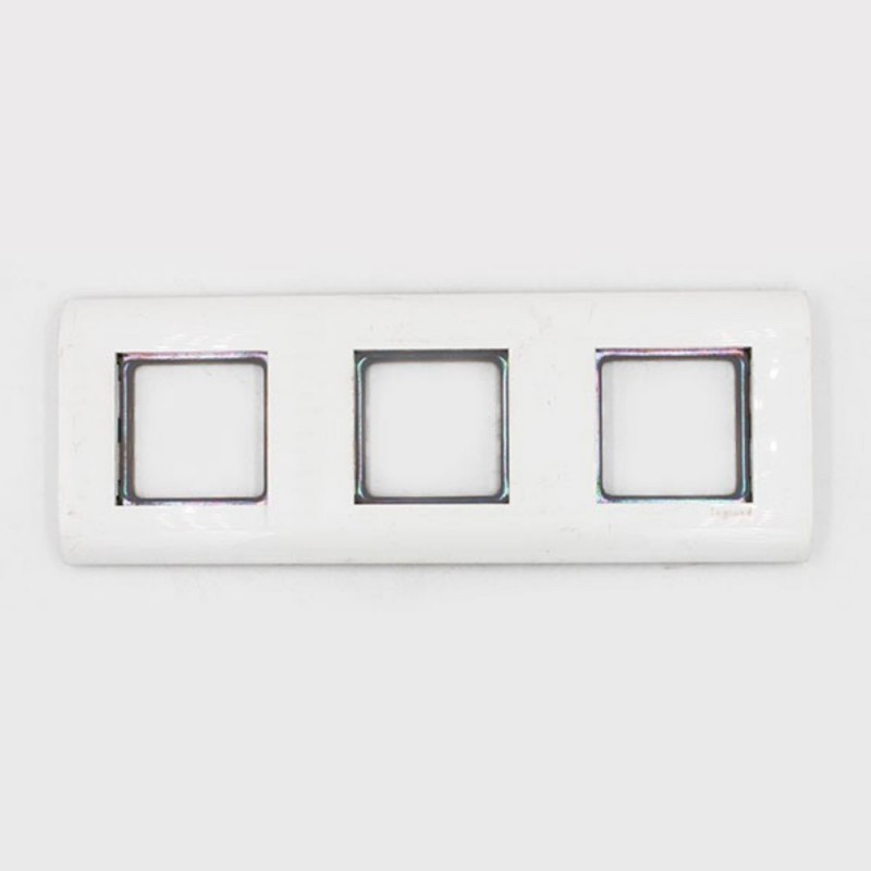 Plaque blanche 3x2 modules HORIZ