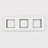Plaque blanche 3x2 modules HORIZ