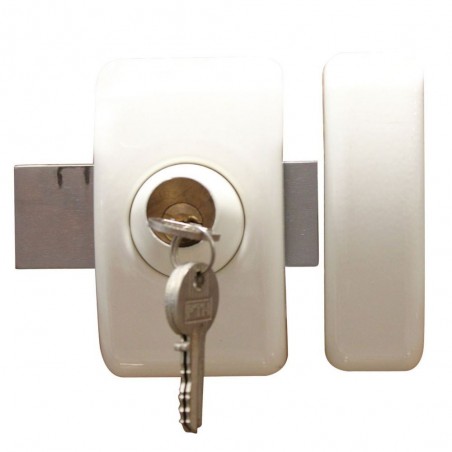 Verrou universel cylindre blanc*