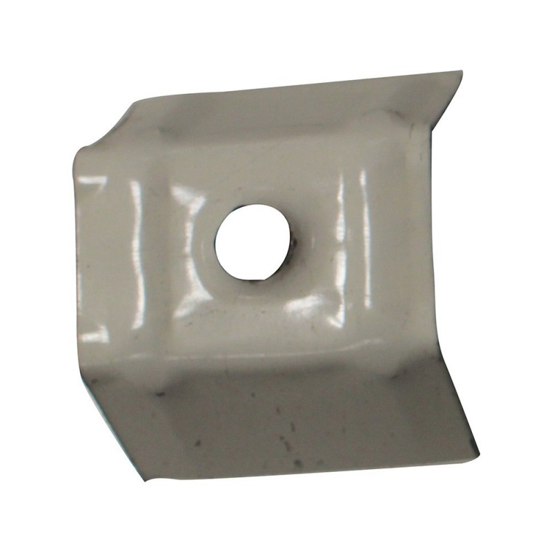 Cavalier de fixation pour tôle bac prélaqué blanc