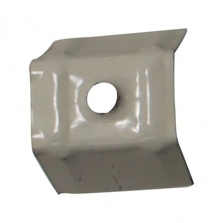 Cavalier de fixation pour tôle bac prélaqué blanc