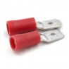 Languette 6.3mm 0.5-1.5mm² rouge (bte100pcs)*
