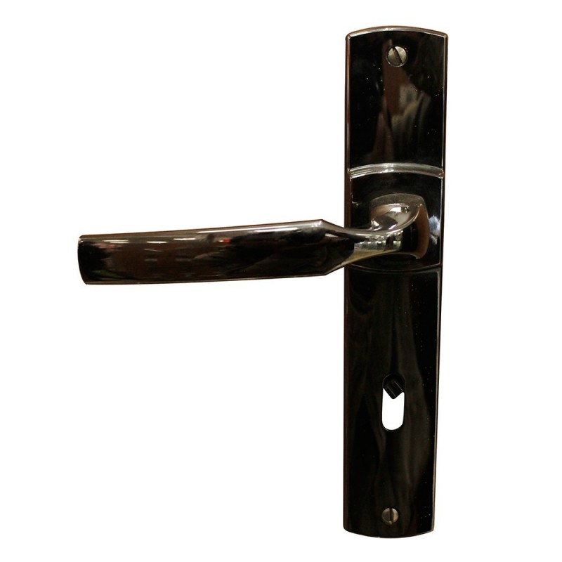 Ensemble de porteplaque artis clé L diamant noir