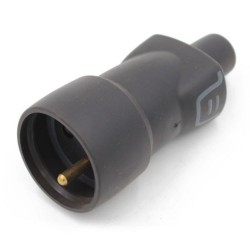 Prise prolongateur femelle noire 2P+T 16A