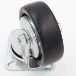 Roulette sur platine 60mm charge 50kg