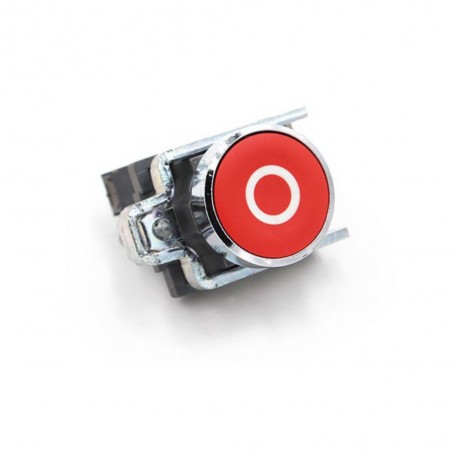 Bouton poussoir à impulsion affleurant Ø22 rouge