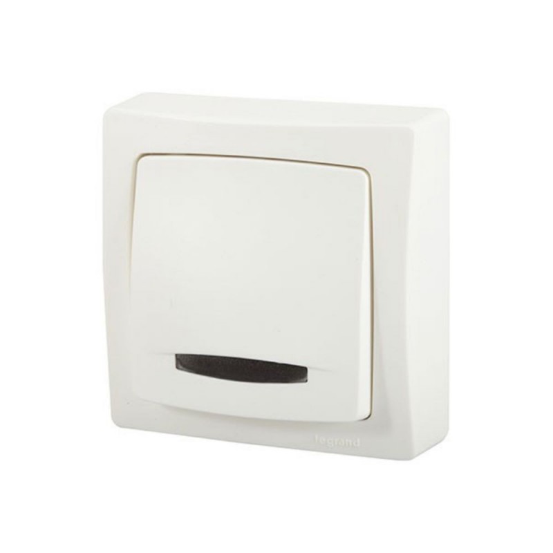 Poussoir lumineux témoin sailli