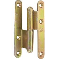 Paumelle universelle Gauche 110x55x3 bichromaté FT