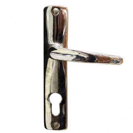 Ensemble de poignée de porte Vimeu chromé trou de cylindre