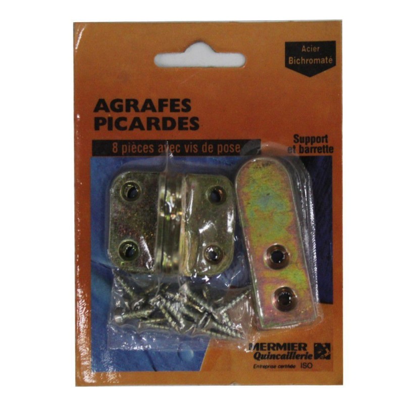 Agrafes picardes (4 drtes+4 coud)*