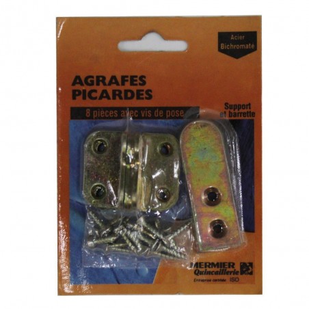 Agrafes picardes (4 drtes+4 coud)*