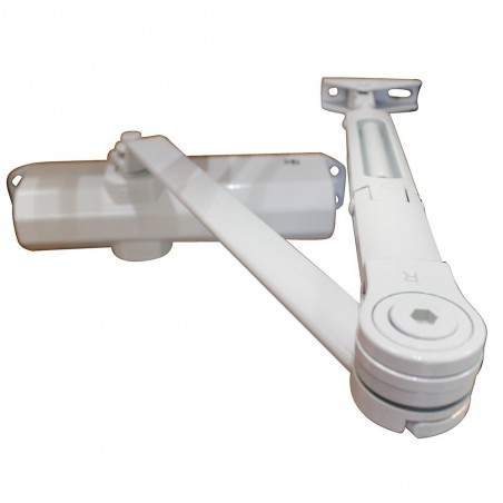 Ferme-porte IS20 F2-3 B-COMP avec arret blanc