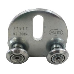 Chariot avec plaque 4 roues ø24mm