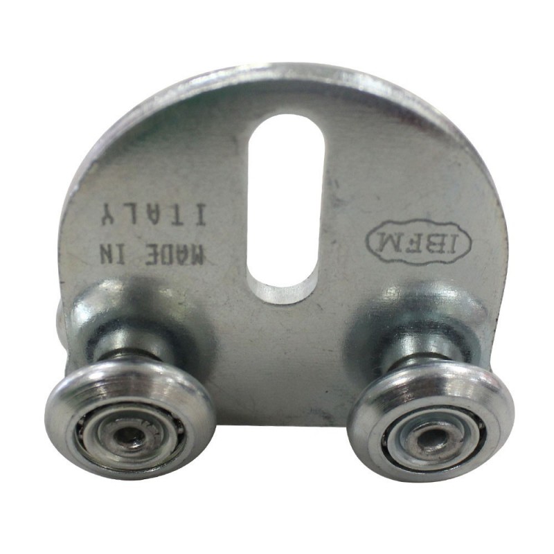 Chariot avec plaque 4 roues ø24mm