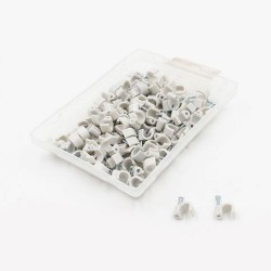 Attaches pontets n°6 GRIS RAL (boîte de 100pces)