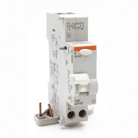 Bloc Vigi DT40 40A 1P+N 30mA*