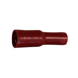 Fiche femelle ronde 0.5-1.5mm² rouge (bte100pcs)*