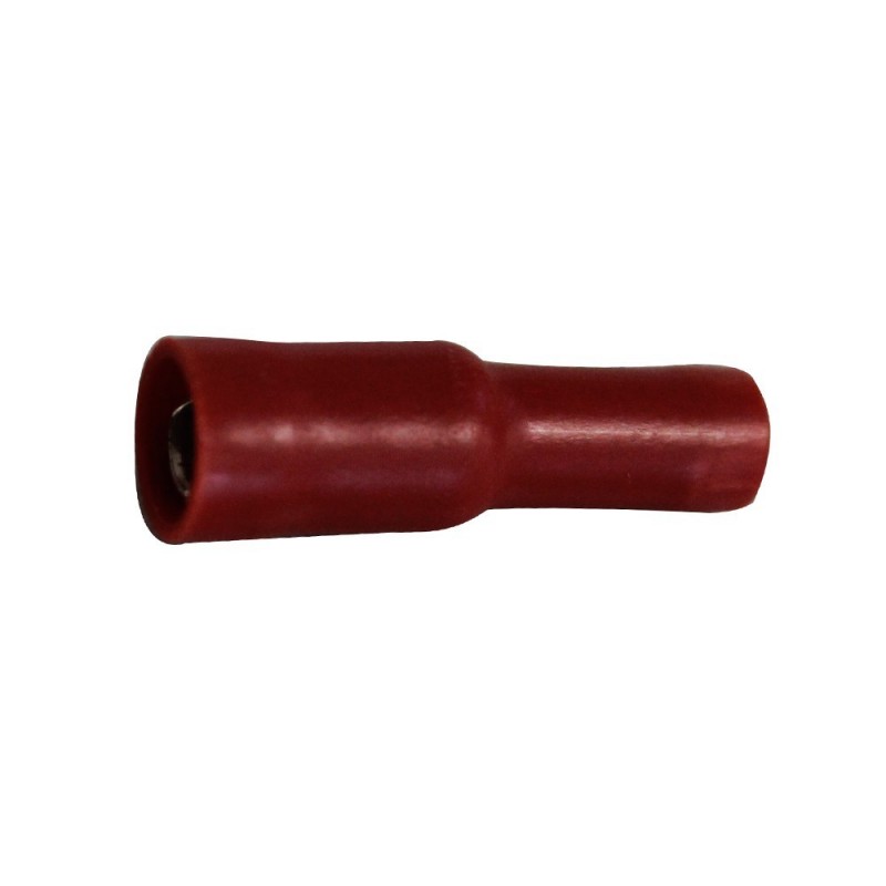 Fiche femelle ronde 0.5-1.5mm² rouge (bte100pcs)*