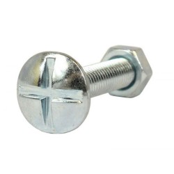 Boulon poelier 10x40 zingué