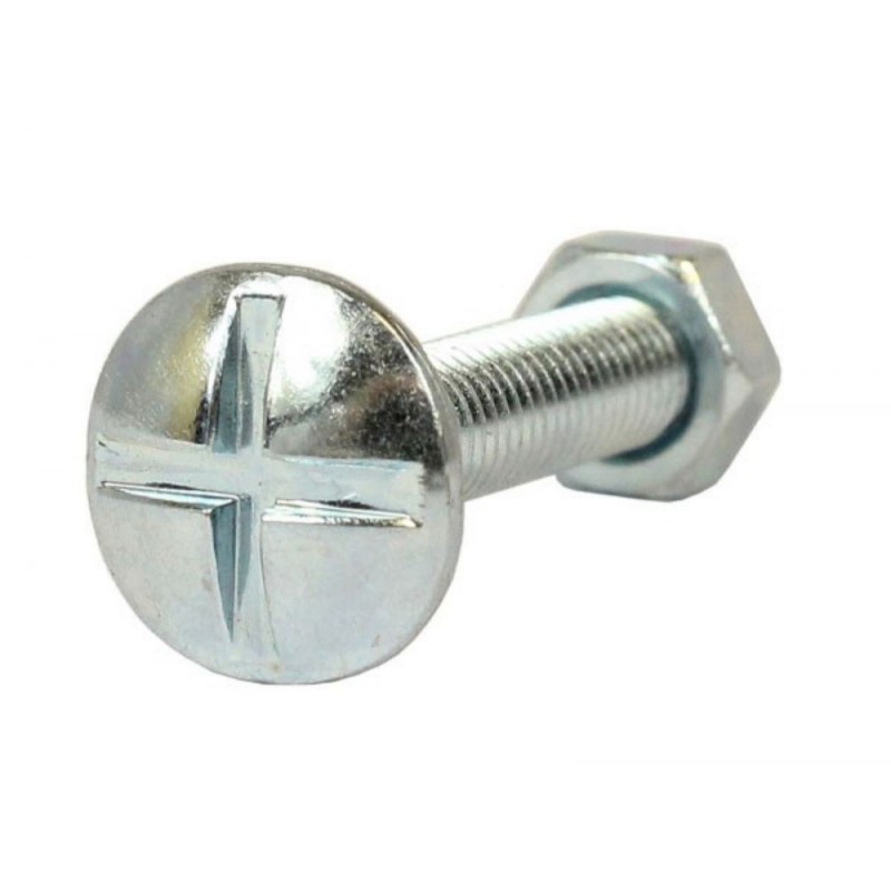 Boulon poelier 10x40 zingué